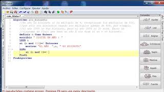 Año bisiesto en pseint uso de mod instruccion si sino en pseint [upl. by Alael]