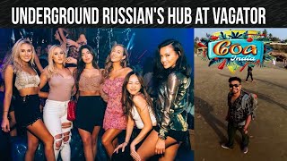 Vagator Beach Goa  Hideen Russian Party Location  Underground Nightlife  Fun amp peace [upl. by Alroi]