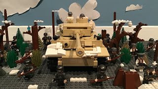 Lego WW2 Battle of The Bulge Elsenborn Ridge  Stopmotion [upl. by Aidaas]