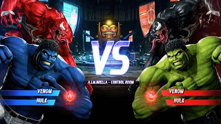 Team Red Venom amp Blue Hulk Vs Team Venom amp Green Hulk  EPIC BATTLE [upl. by Allecram]