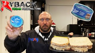 Ryback Feeding Time High Protein Tuno Sandwiches with Pickles [upl. by Adihahs]