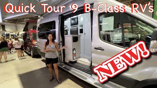 Quick Tour of 9 Different BClass RVs at The Tampa Summer RV Show [upl. by Enitsyrk]