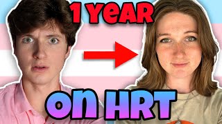 1 Year On HRT  Transgender MTF Timeline [upl. by Towrey]