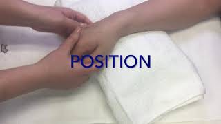 Friction Technique on Abductor Pollicis Longus and Extensor Pollicis Brevis [upl. by Oremor464]