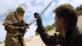 Game of Thrones 5x04  Bronn and Jaime fight scene [upl. by Behnken]