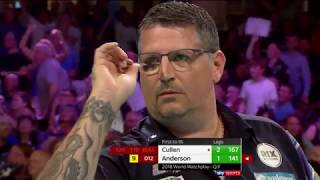 NINEDARTER Gary Anderson vs Joe Cullen  2018 BetVictor World Matchplay [upl. by Demaria431]