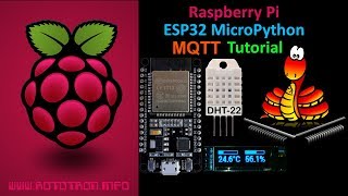 ESP32 MicroPython MQTT Tutorial with Raspberry Pi DHT22 amp OLED [upl. by Imarej30]