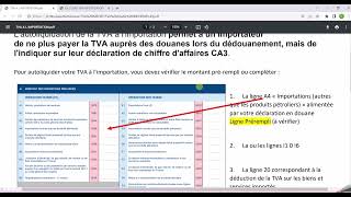 Autoliquidation Tva sur Importation 01 janvier 2022 [upl. by Hanafee]