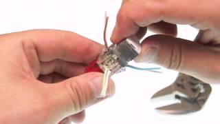 Cut the Limits  How to Wire the shielded RampM Cat 6A Jack in 3 Minutes [upl. by Bianka838]