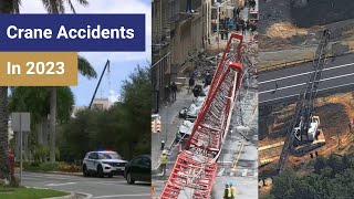 Crane Accidents  WORST OF 2023  All Purpose Crane Training [upl. by Gaylor]