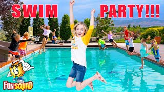 Fun in the Sun Pool Games with the Fun Squad Family [upl. by Cirda]