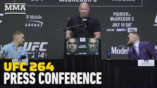 UFC 264 Poirier vs McGregor 3 Prefight Press Conference  MMA Fighting [upl. by Eeramit]