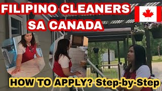 CLEANERS NEEDED IN CANADA  NO FEES NO AGE LIMIT FILIPINOS [upl. by Randa]