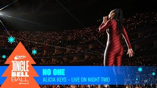 Alicia Keys  No One Live at Capitals Jingle Bell Ball 2023 Night Two  Capital [upl. by Millian]