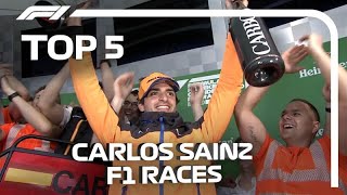 Carlos Sainzs Top 5 Races in Formula 1 [upl. by Centonze]