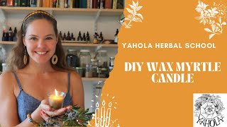 DIY BAYBERRY  WAX MYRTLE CANDLE [upl. by Schuster636]