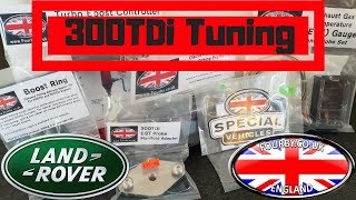 Land Rover 300 TDi Tuning  Boost Pin  Boost Ring  EGT Gauge Alisport Intercooler  Fourby UK [upl. by Bellew894]