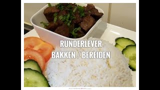 Runderlever maken bereiden  recept [upl. by Eiclehc]