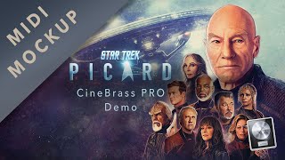 Star Trek Picard Season 3 End Credits  CineBrass Pro Demo MIDI MockUp [upl. by Mylo]