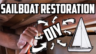 Sail Life  DIY sailboat restoration update [upl. by Ynnal]