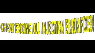 Cheat Engine 63 DLL Injection Failed problem solved [upl. by Adnauqal]