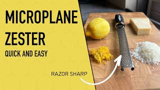 Microplane Zester Review  How to zest a lemon [upl. by Aenehs2]