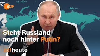 Hohe Verluste statt ukrainischer Kapitulation RusslandExperte zu Putins Rückhalt  ZDFheute live [upl. by Joannes763]