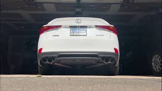 Remark AxleBack Exhaust vs Stock Exhaust  2017 Lexus IS350 [upl. by Acemat]