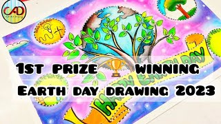 Earth Day DrawingEarth Day Poster DrawingWorld Earth Day DrawingEnvironment Day Drawing [upl. by Ettennej]