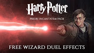 Priori Incantatem quotWizard Duel Packquot Harry Potter FREE effect The VFX Wizard Deathly Hallows Style [upl. by Vin768]