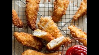 Panko Fried Chicken Tenders  Its so Crunchy amp Tender [upl. by Dlonyar932]