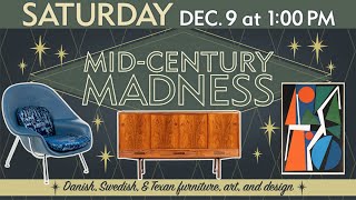 MidCentury Madness Live Auction  San Antonio Texas [upl. by Eronaele]