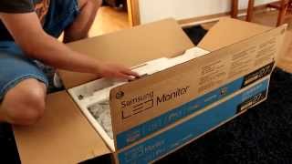 Monitor Samsung 27quot s27d390h Unboxing Rozpakowanie [upl. by Annodam]