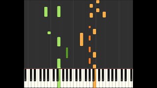 Wilting Roses by Bo Mercer Piano Synthesia version [upl. by Garrek]