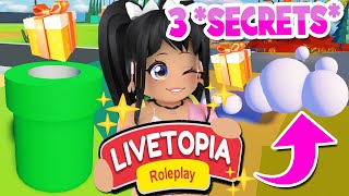 NEW 3 HIDDEN SECRET LOCATIONS SOLVED in LIVETOPIA Roleplay roblox [upl. by Cleodel768]