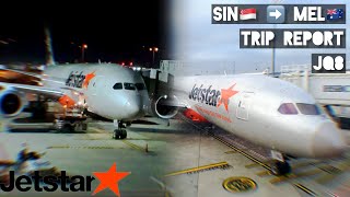 TRIP REPORT  JETSTAR  BOEING 7878  ECONOMY  Singapore 🇸🇬 SIN to Melbourne 🇦🇺 MEL [upl. by Ruel]