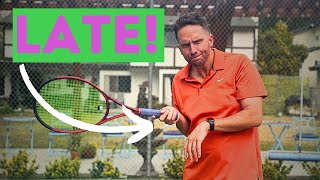 Easy Forehand Spacing Fix  Never Get Jammed Again [upl. by Ciapas481]