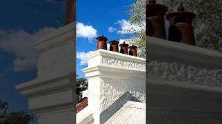 Installing chimney pots chimney pots roof masonry diy rooftop home reno [upl. by Fernanda]