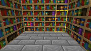 Easy Bookshelf Door Tutorial For Minecraft Bedrock [upl. by Annuahsal952]