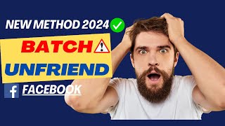 HOW TO REMOVE ALL FACEBOOK FRIENDS  BATCH UNFRIEND [upl. by Wendolyn690]