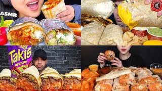 ASMR Burrito Mukbang Compilation 3  Burrito Asmr  Satisfying eating sounds [upl. by Sladen]