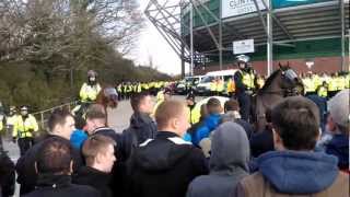 Plymouth Argyle Fans VS Exeter City Fans 3032013 [upl. by Plath]