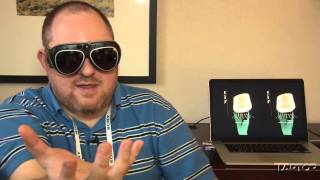 Meta Pro Augmented Reality Glasses  CES 2014 [upl. by Algie364]