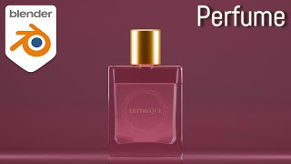 Perfume Modeling  Blender Product Design [upl. by Fermin434]