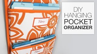 How to Make a Hanging Pocket Organizer [upl. by Crescint]