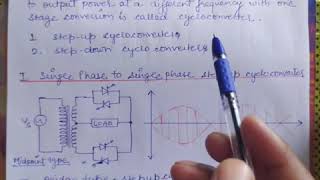 Cycloconverter  Power Electronics [upl. by Eenolem]