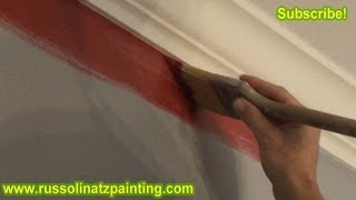 DIY How to Paint a Room Part 3  How to paint a straight line  Interior Painting [upl. by Najtsirk]