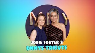 Jodie Fosters Heartfelt Emmys Speech A Special Tribute to Wife Alexandra Hedison [upl. by Niamert23]