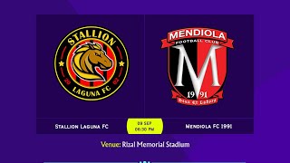 Copa Paulino Alcantara 2023  Stallion Laguna FC vs Mendiola FC 1991 [upl. by Morganica]