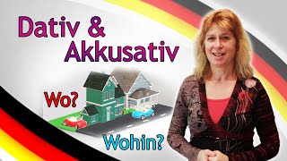 DATIV amp AKKUSATIV FRAGEWÖRTER quotWOquot vs quotWOHINquot Deutsch lernen 4 [upl. by Coffey619]